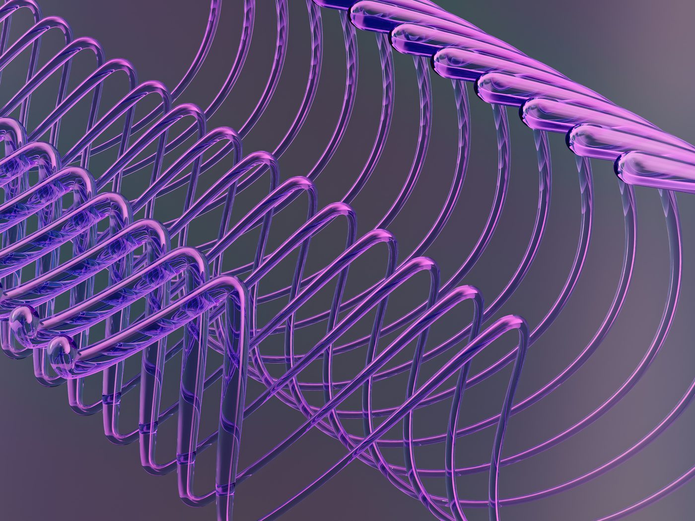 Interwoven abstract strands: one file split into fragments, none of them meaningful alone